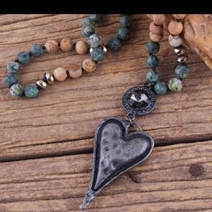 Fashion Boho necklace natural stone